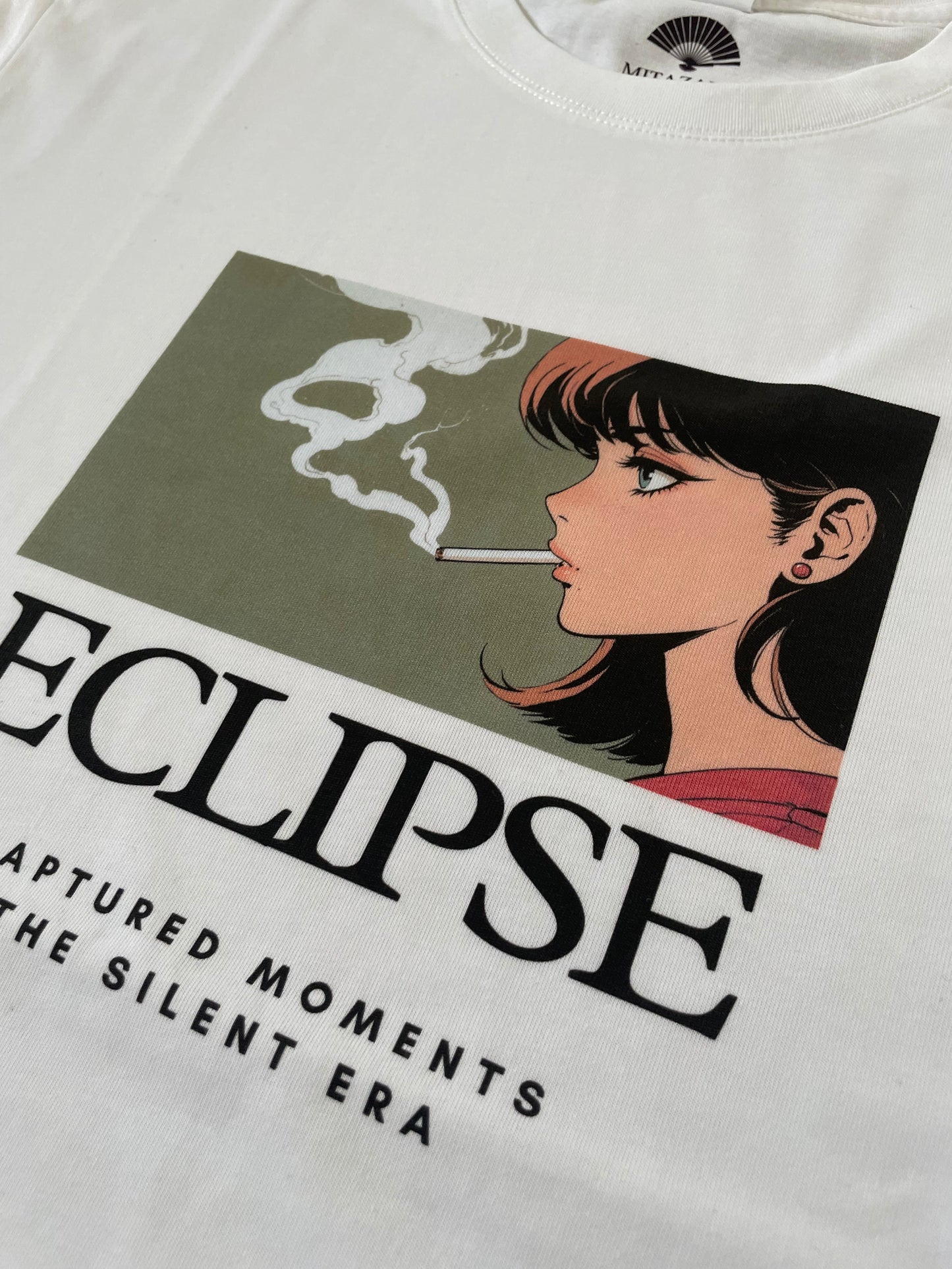 Retro Anime Women Cigarette Smoking T-Shirt